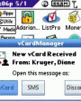 vCardManager v1.0  Palm OS 5
