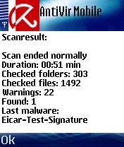 AntiVir Mobile v1.2.8