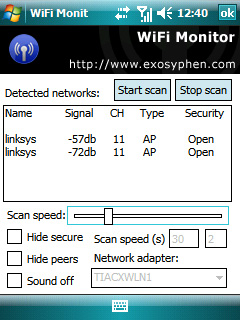PocketPC WiFi Monitor