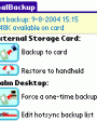 TealBackup v1.60 beta  Palm OS 5