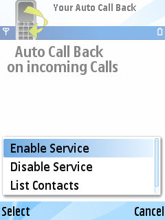 Auto Call Back