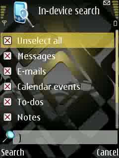 Nokia In-device Search