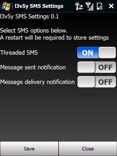SMS Settings