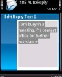 SMS AutoReply v2.01.5  Symbian OS 9.x S60