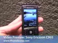   Sony Ericsson C905  PhoneScoop