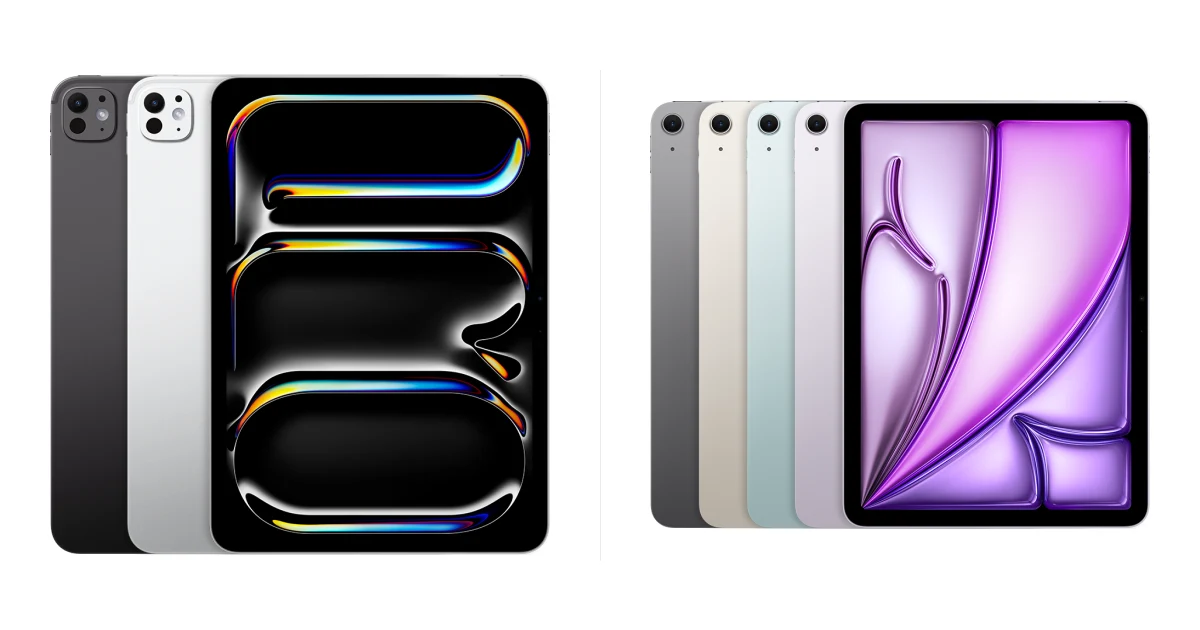 Сравнение Apple iPad Pro 11-inch (M5) 5G и Apple iPad Air 11-inch (M4) 5G