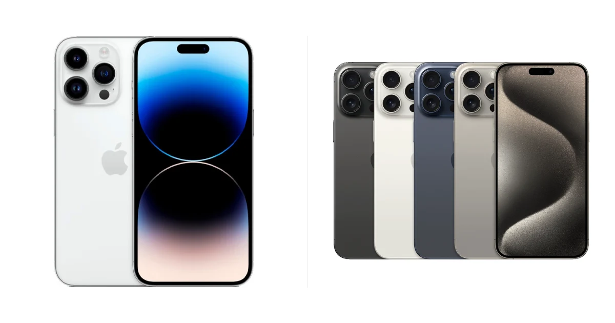 Сравнение Apple iPhone 14 Pro Max и Apple iPhone 15 Pro Max