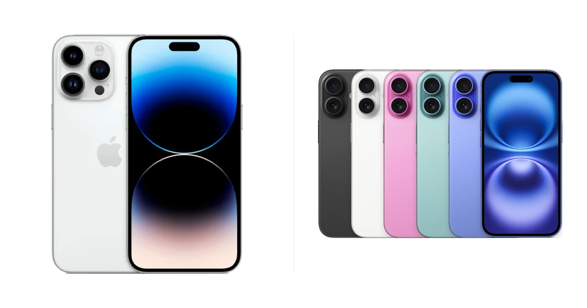 Сравнение Apple iPhone 14 Pro Max и Apple iPhone 16
