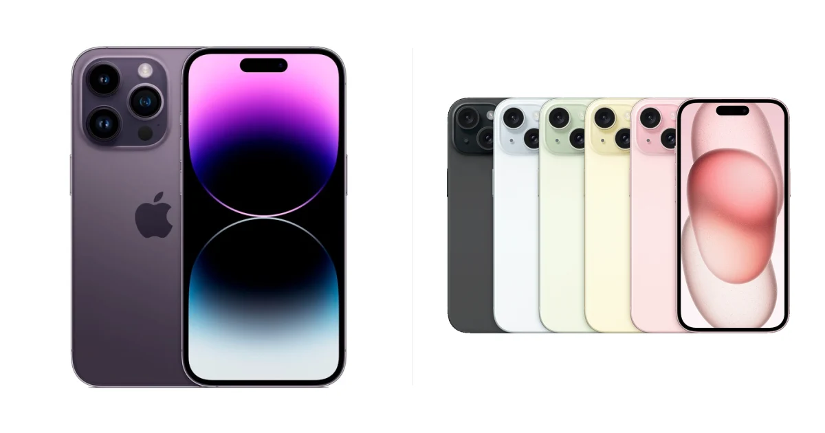 Сравнение Apple iPhone 14 Pro и Apple iPhone 15