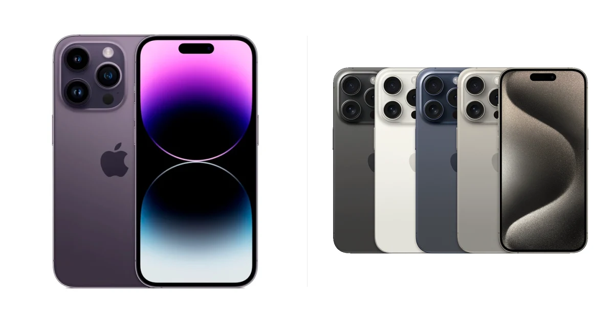 Сравнение Apple iPhone 14 Pro и Apple iPhone 15 Pro