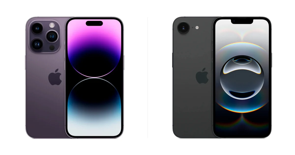 Сравнение Apple iPhone 14 Pro и Apple iPhone 16e