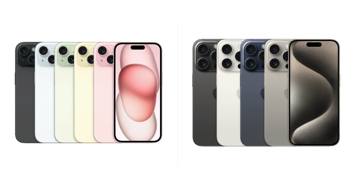 Сравнение Apple iPhone 15 и Apple iPhone 15 Pro
