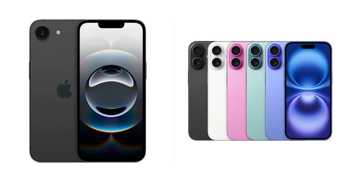 Порівняння Apple iPhone 16e і Apple iPhone 16