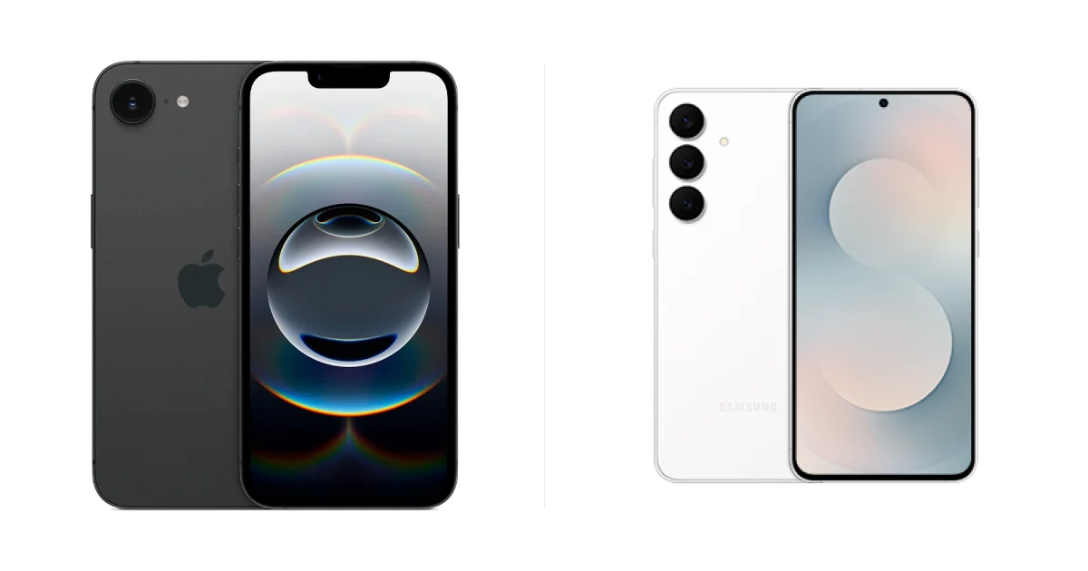 Comparison of Apple iPhone 16e and Samsung Galaxy S25 FE