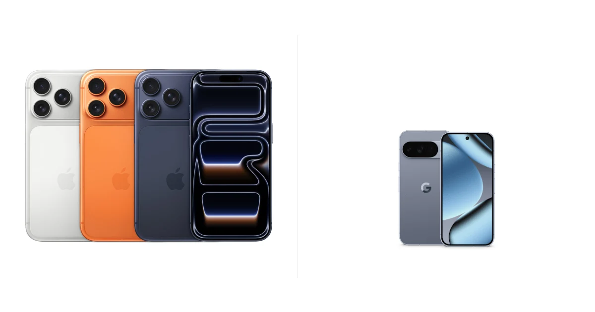Сравнение Apple iPhone 17 Pro и Google Pixel 10 Pro