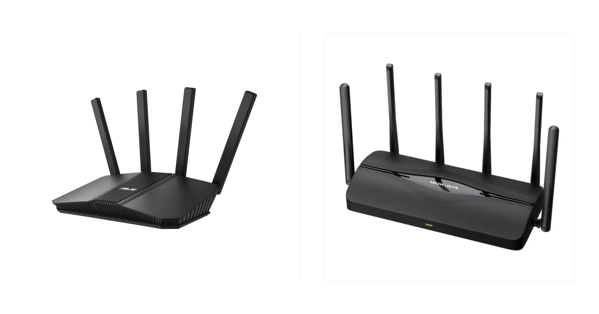 ASUS RT-BE55 или Mercusys MR37BE: BE3600 или BE6500