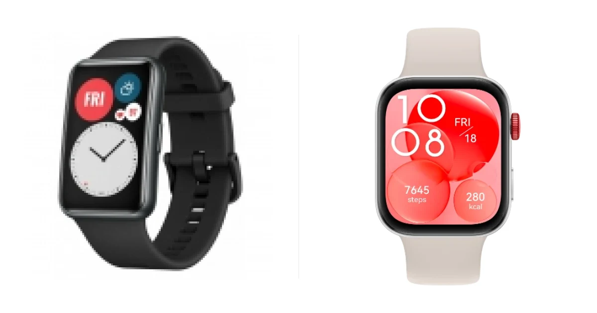 Porównanie Huawei Watch Fit i Huawei Watch Fit 3