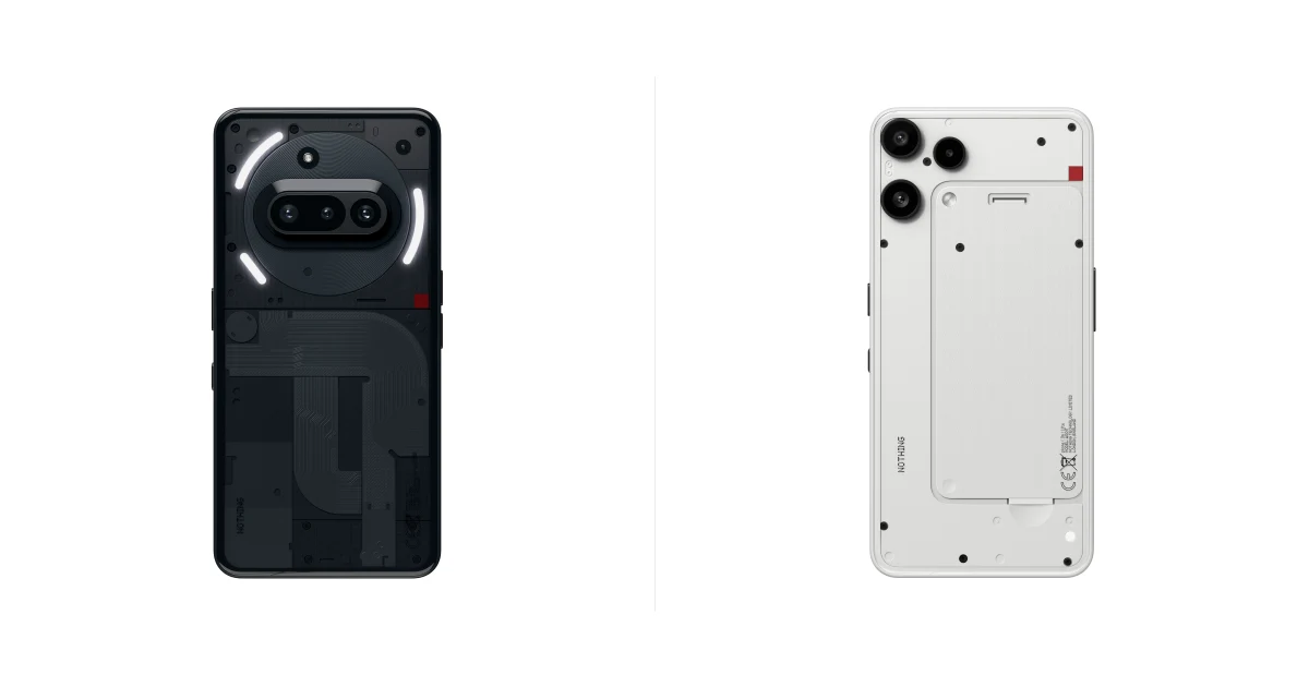 Сравнение Nothing Phone (3a) и Nothing Phone (3a) Lite