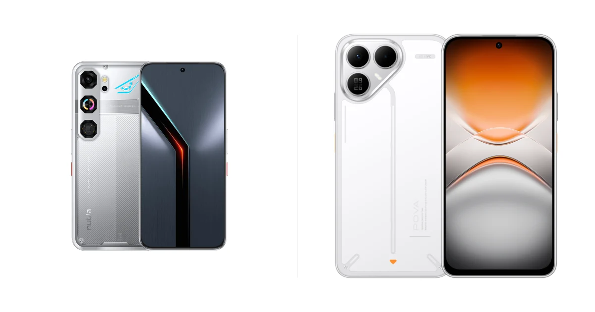 Сравнение nubia Neo 5 GT и TECNO Pova 8 5G