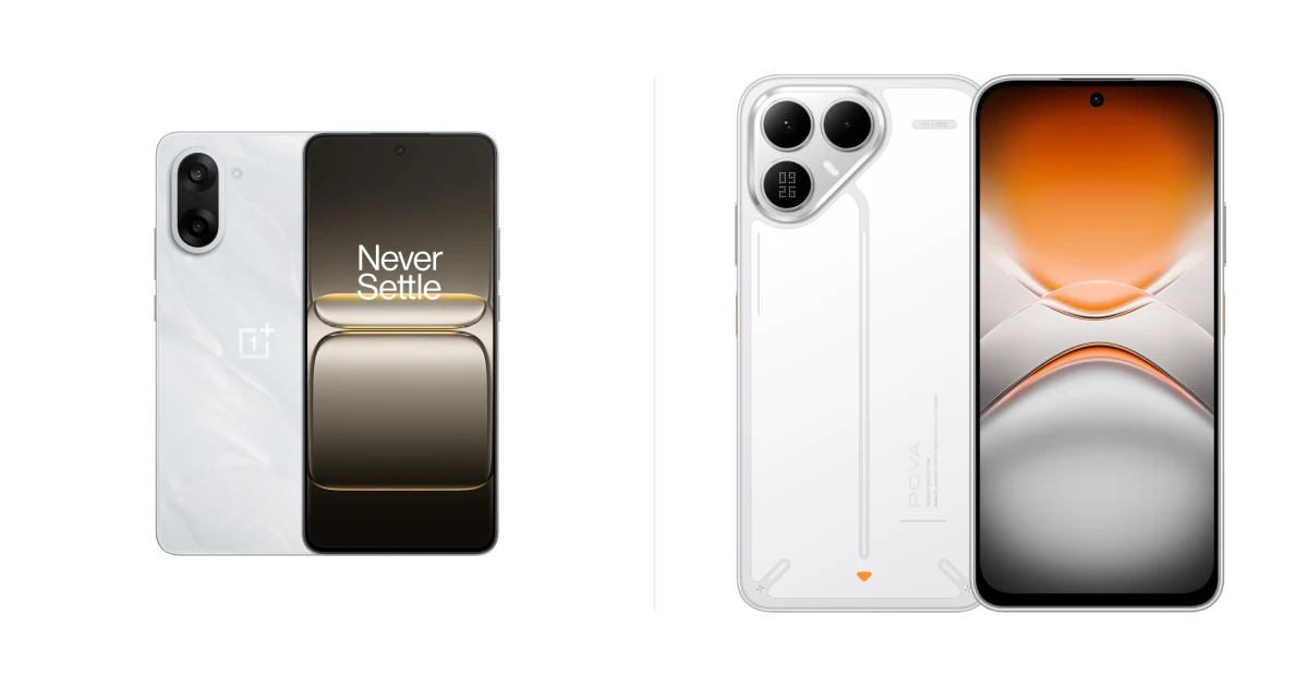Сравнение OnePlus Nord CE5 и TECNO Pova 8 5G