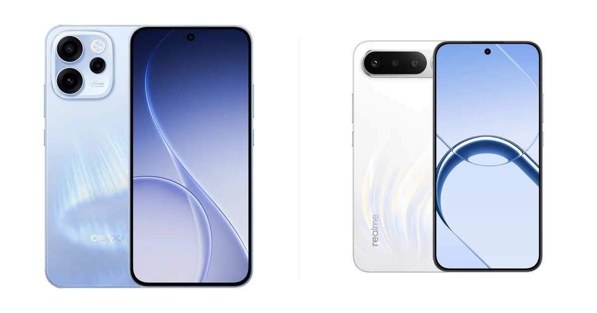 OPPO Reno15 F чи realme 16: селфі-смартфони
