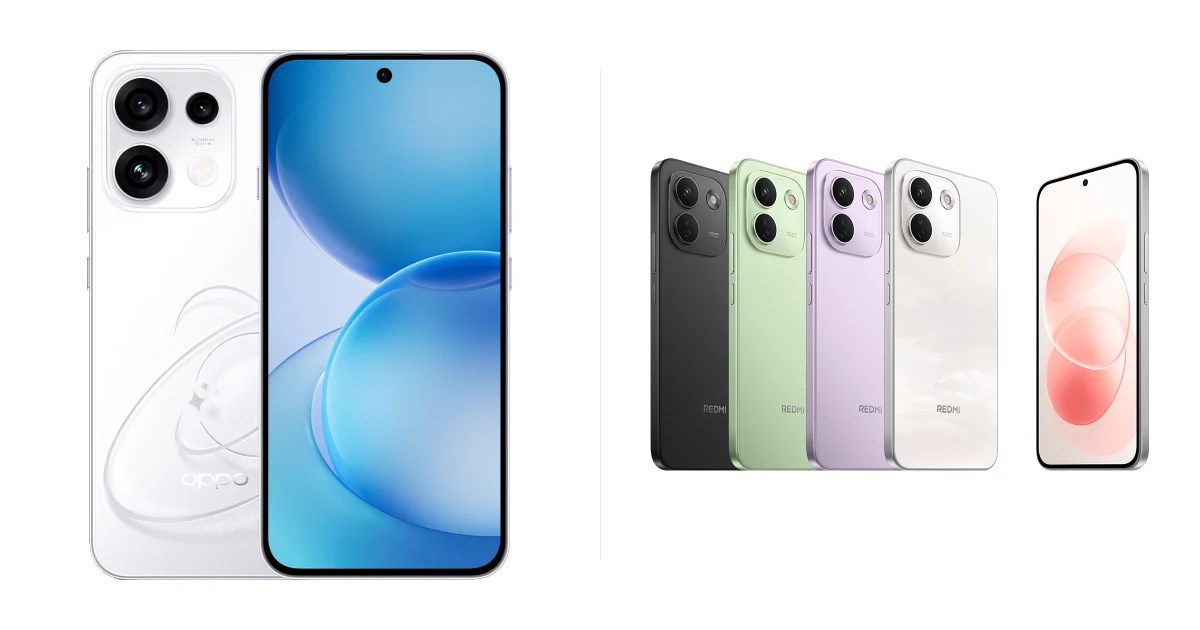 Сравнение OPPO Reno16 F 5G и Redmi Note 17 Pro Max 5G