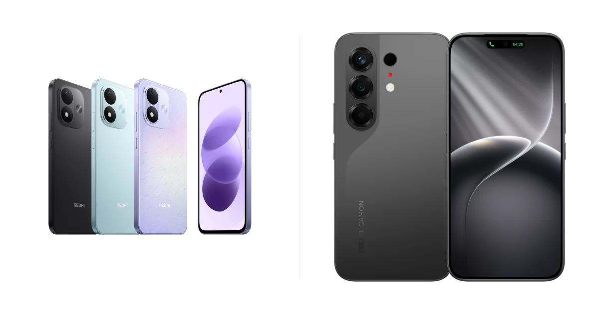 Сравнение Redmi Note 17 5G и TECNO Camon 50
