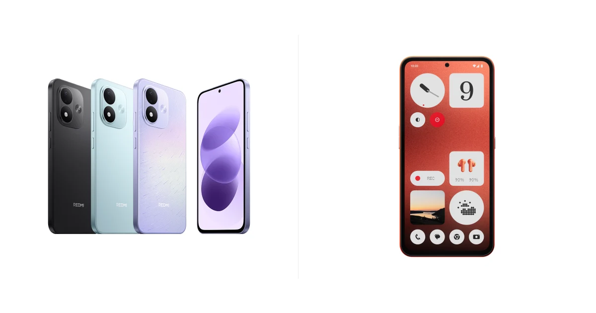 Сравнение Redmi Note 17 и CMF by Nothing Phone 1