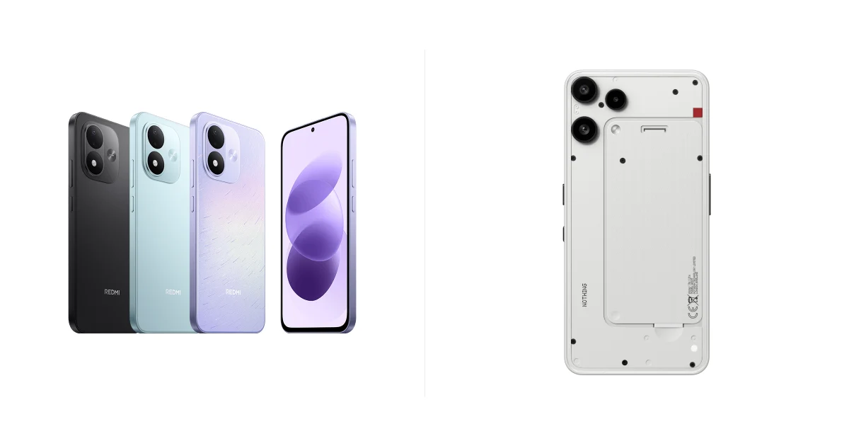 Сравнение Redmi Note 17 и Nothing Phone (3a) Lite