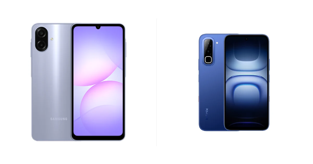 Сравнение Samsung Galaxy A07s и Infinix Hot 70