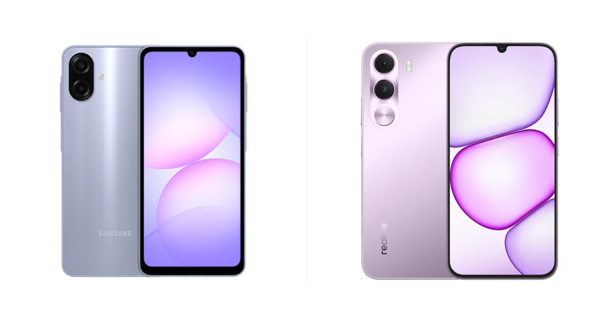 Сравнение Samsung Galaxy A07s и realme C100i