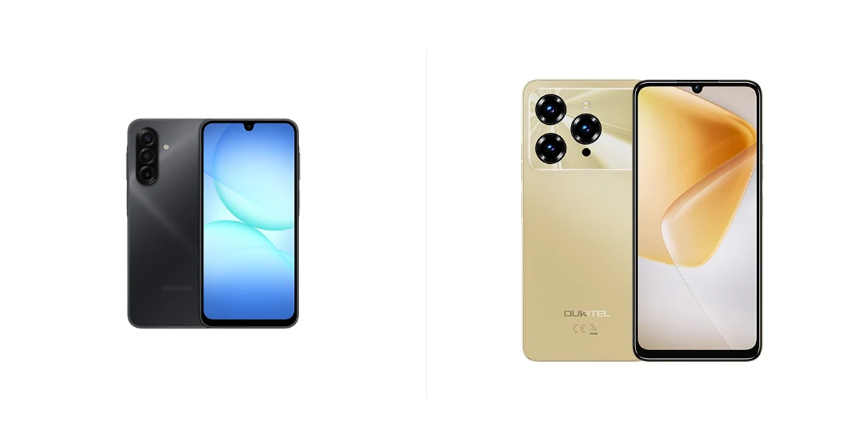 Сравнение Samsung Galaxy A17 и OUKITEL C6