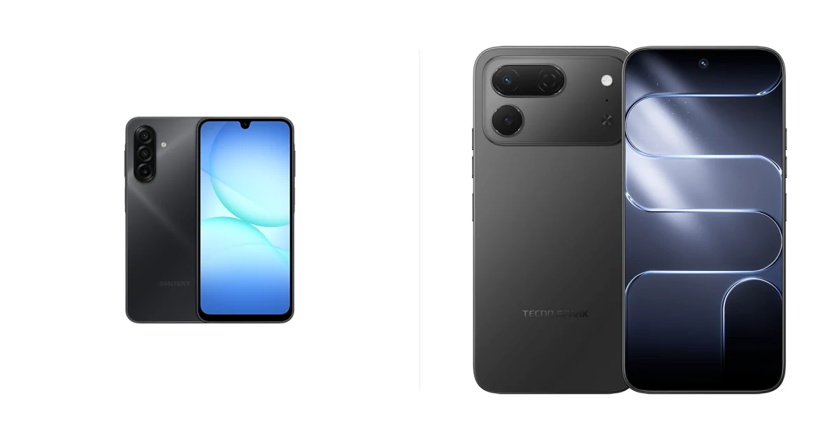 Сравнение Samsung Galaxy A17 и TECNO Spark 50 Pro