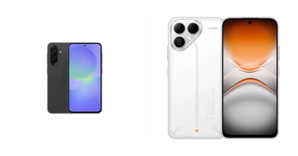 Сравнение Samsung Galaxy A36 5G и TECNO Pova 8 5G