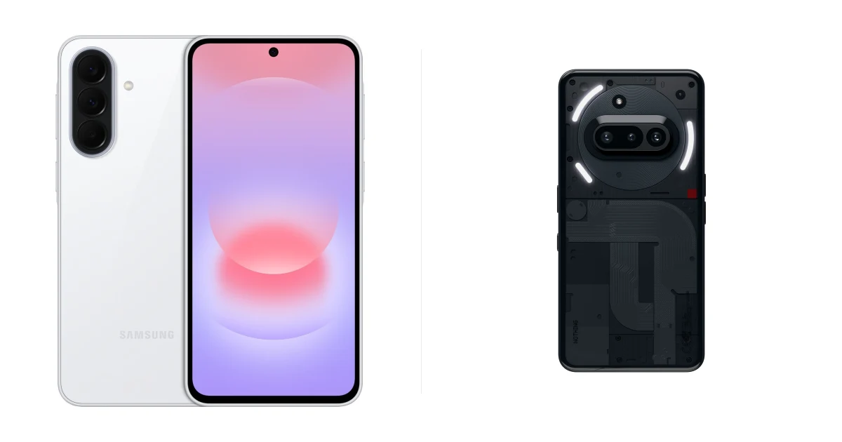 Сравнение Samsung Galaxy A37 5G и Nothing Phone (3a)