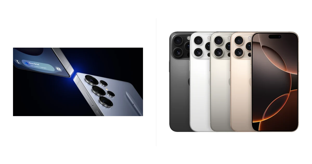 Сравнение Samsung Galaxy S25 Ultra и Apple iPhone 16 Pro Max