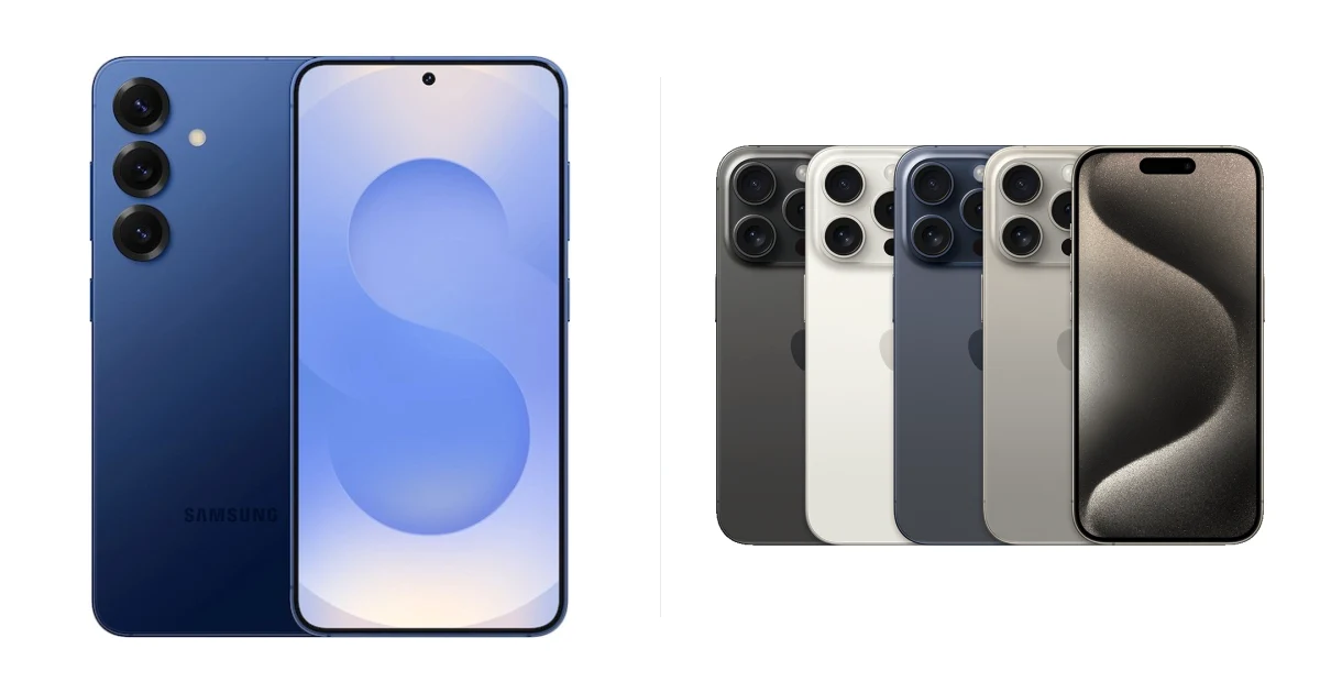 Сравнение Samsung Galaxy S25 и Apple iPhone 15 Pro