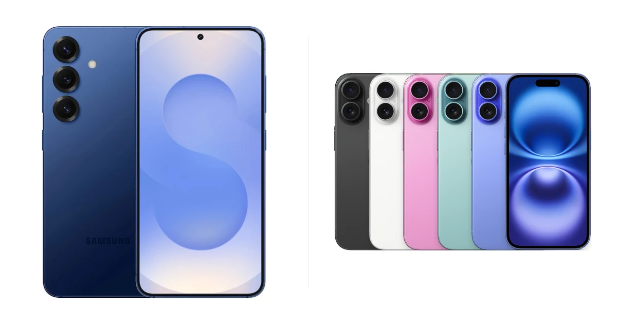 Сравнение Samsung Galaxy S25 и Apple iPhone 16