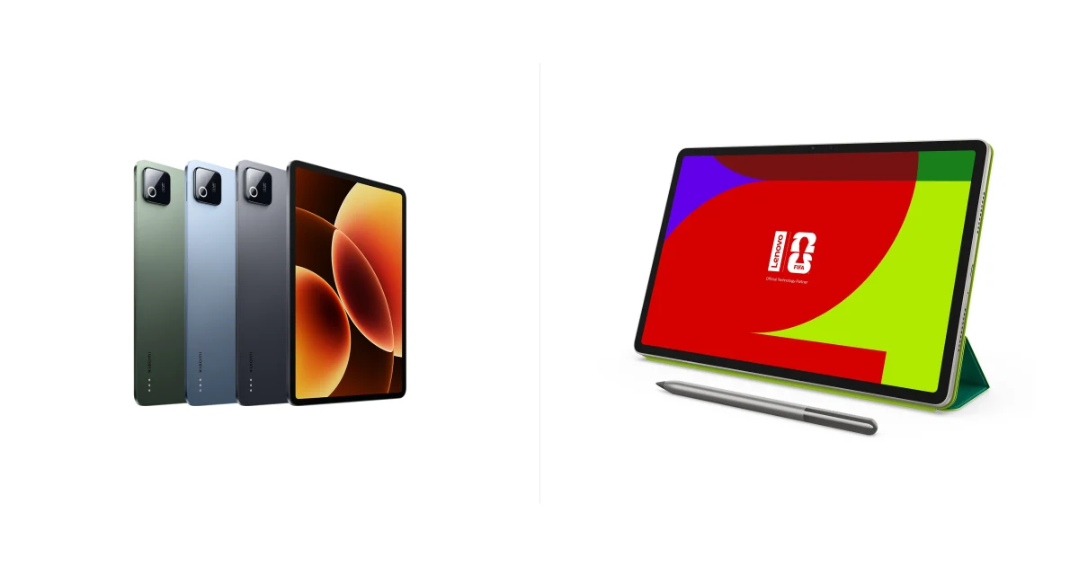 Сравнение Xiaomi Pad 8 Wi-Fi и Lenovo Yoga Tab (2025) Wi-Fi