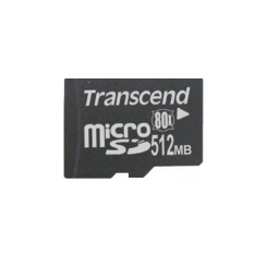 Transcend microSD 80x 512Mb