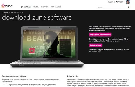 Download Zune Download Zune