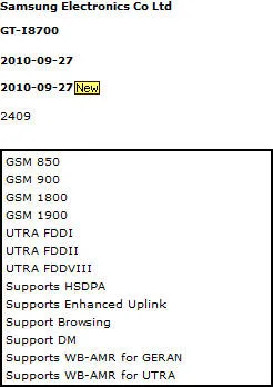 Samsung I8700