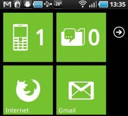 Launcher 7 – интерфейс для Android в стиле Windows Phone 7