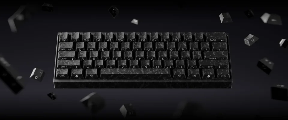 Keychron Carbon 60 HE 8K із карбоновими деталями оцінили в $234,99