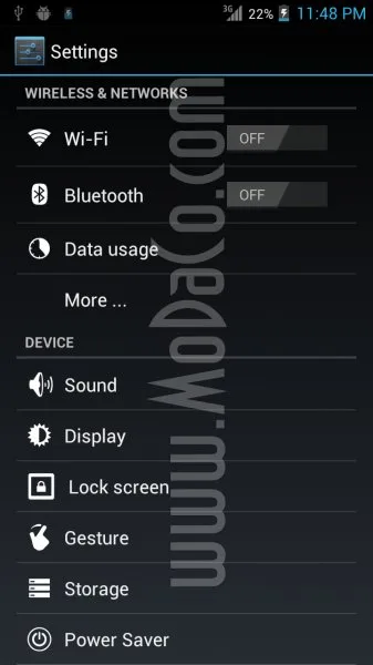 Скриншот LG X3