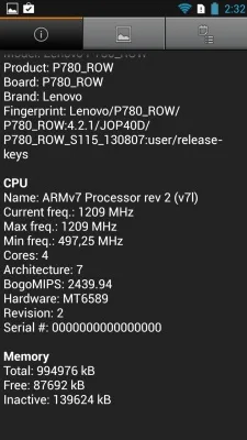 Lenovo P780