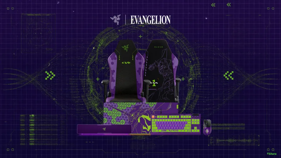 Мишка, клавіатура та саундбар Razer отримали оформлення Evangelion EVA-01
