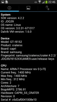 Samsung I9152 Galaxy Mega 5.8