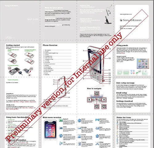 Sony Ericsson G702c