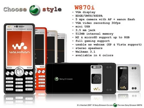 Sony Ericsson W870i Sony Ericsson W870i